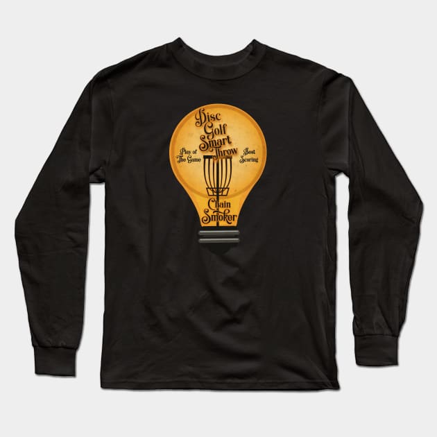 Disc Golf Smart Throw Long Sleeve T-Shirt by CTShirts